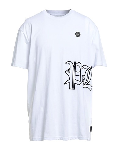 PHILIPP PLEIN T-shirt White 100% Cotton, Polyester