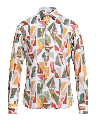 AVIGNON Patterned shirt Sage green 100% Cotton