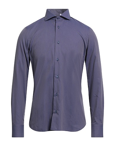 AVIGNON Patterned shirt Midnight blue 100% Cotton
