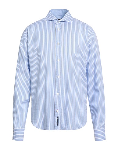 AVIGNON Striped shirt Azure 100% Cotton