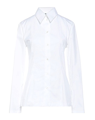 FABIANA FILIPPI Shirts White 78% Cotton, 17% Polyamide, 5% Elastane