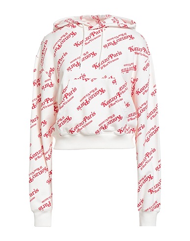 KENZO Felpa Bianco 100% Cotone
