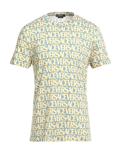 VERSACE T-shirt Μπλε αεροπορίας 100% Βαμβάκι