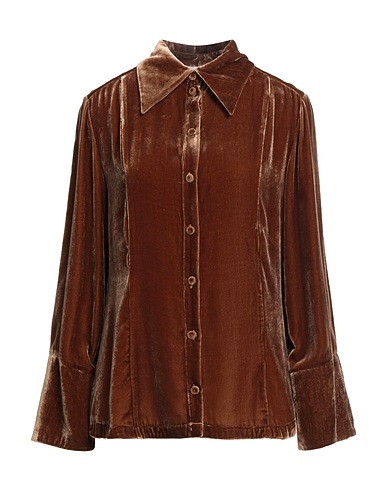 BY MALENE BIRGER Solid colour shirts & blouses Brown 82% Viscose, 18% Silk
