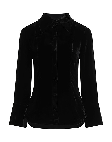 BY MALENE BIRGER 無地シャツ＆ブラウス ブラック レーヨン 82% / シルク 18%
