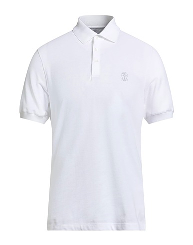 BRUNELLO CUCINELLI Polo shirt White 100% Cotton