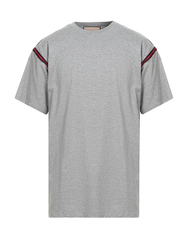 GUCCI T-shirt Light grey 100% Cotton, Acrylic, Wool, Polyester