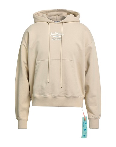 OFF-WHITE™ Hooded track jacket  Ivory 100% Cotton