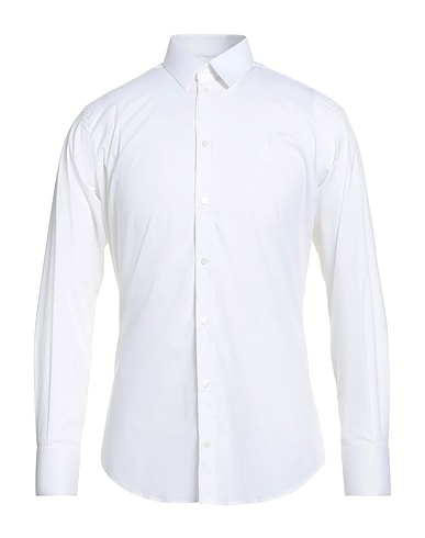 DOLCE&GABBANA Solid colour shirt MARTINI White 69% Cotton, 25% Polyamide, 6% Elastane