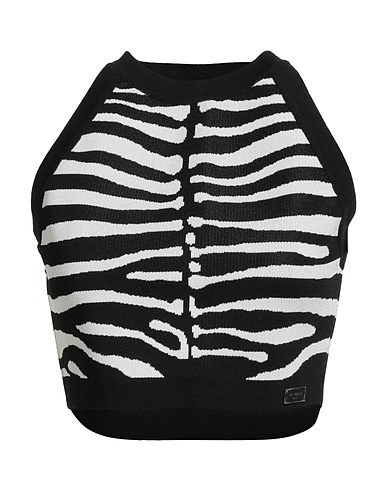 BALMAIN Top Black 85% Viscose, 12% Polyester, 3% Polyamide