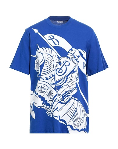 BURBERRY T-shirt Blue 100% Cotton, Elastane