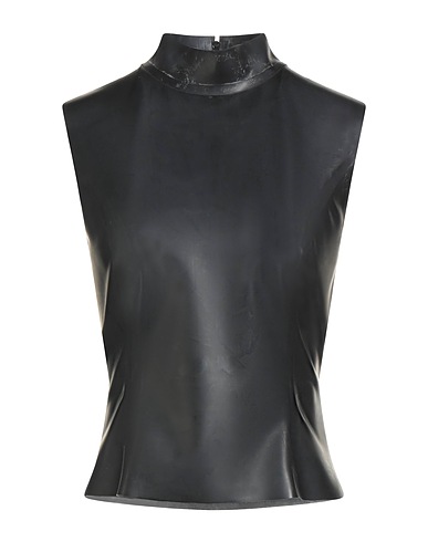 MOSCHINO 탑 COUTURE 블랙 100% 라텍스