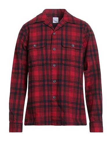 XACUS Checked shirt Red 100% Cotton