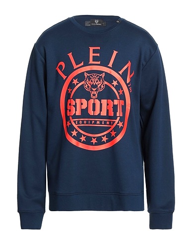 PLEIN SPORT Sweatshirt Midnight blue 100% Cotton