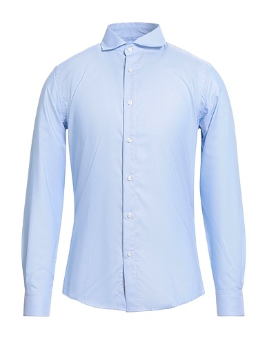 LIU •JO MAN Camicia a righe Celeste 100% Cotone