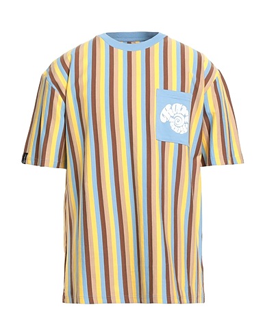 KARL KANI Oversize-T-Shirt Light blue 100% Cotton