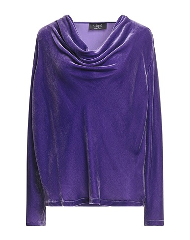CLIPS Top Purple 82% Viscose, 18% Silk