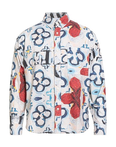 GIANNI LUPO Hemd mit Muster Elfenbein 100% Baumwolle