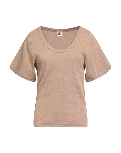 BY MALENE BIRGER Basic T-Shirt Camel 98% Organic cotton, 2% Elastane
