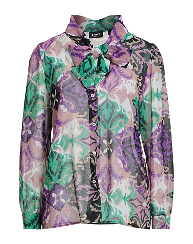 EMME by MARELLA Floral shirts & blouses Purple 100% Polyester