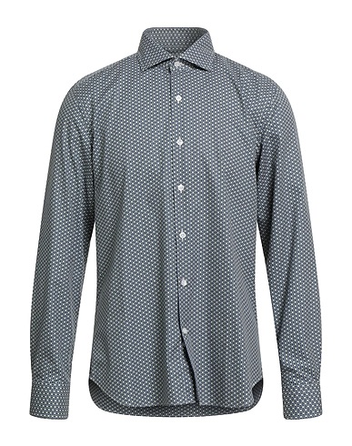 SONRISA Patterned shirt Deep teal 100% Cotton