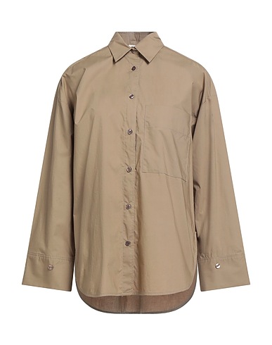 BY MALENE BIRGER Camicie e bluse tinta unita Khaki 100% Cotone organico
