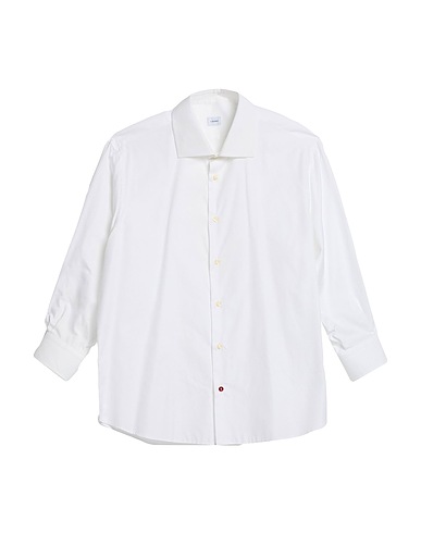 CÀRREL Solid color shirt White 100% Cotton