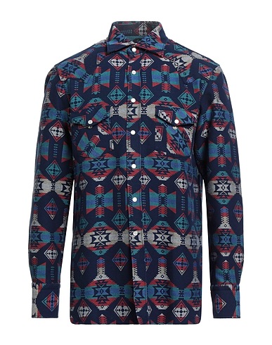 ARPÈGE HERITAGE Patterned shirt Navy 100% Cotton