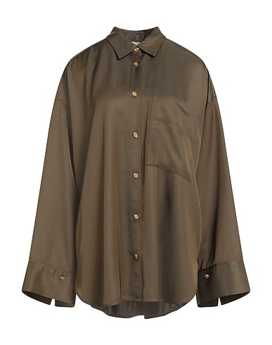 BY MALENE BIRGER Solid colour shirts & blouses Military green 100% Acetate