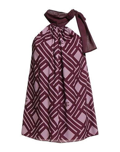 CRISTINAEFFE Top Burgundy 100% Polyester