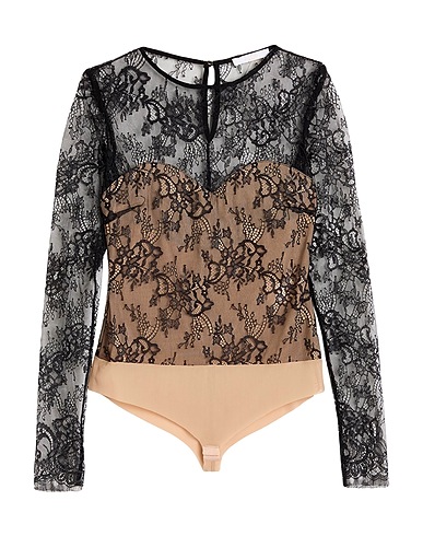 SILENCE LIMITED TOPS & TEES Black 98% Polyamide, 2% PES