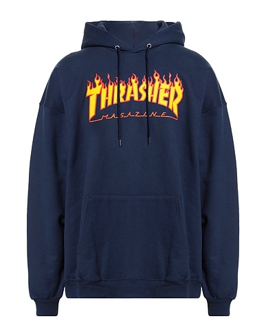 THRASHER Hooded sweatshirt Navy 90% Cotton, 10% Polyester
