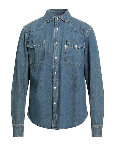 DEUS EX MACHINA Denim shirt LA.CA DENIM Blue 69% Cotton, 20% Polyester, 11% Viscose