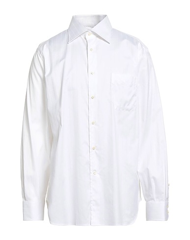 CORNELIANI Solid colour shirt White 100% Cotton