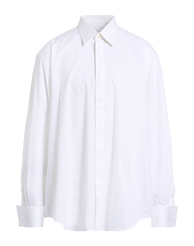 XACUS Solid color shirt White 100% Cotton