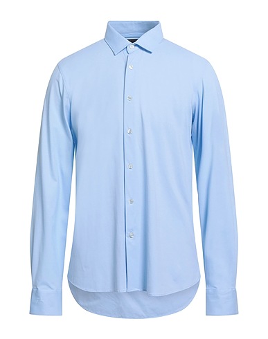 RRD Solid colour shirt Sky blue 86% Polyamide, 14% Elastane