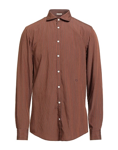 MASSIMO ALBA Striped shirt 83% Viscose, 17% Polyamide