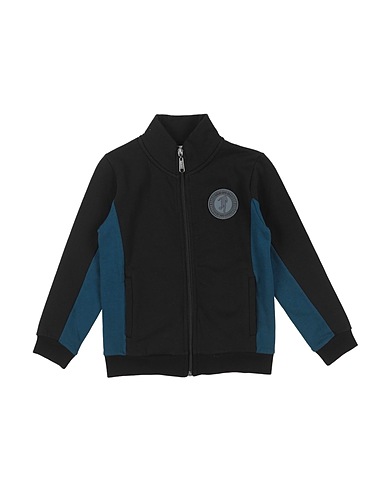 BIKKEMBERGS Felpa Nero 100% Cotone