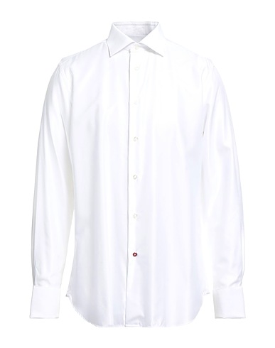 CÀRREL Solid color shirt Ivory 60% Cotton, 40% Viscose