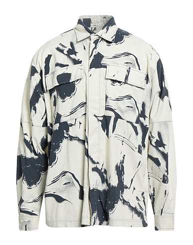 EDWIN Patterned shirt Ivory 100% Cotton