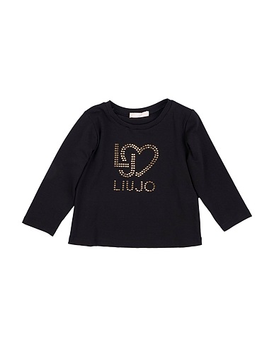 LIU •JO Ｔシャツ ブラック コットン 95% / ポリウレタン 5%