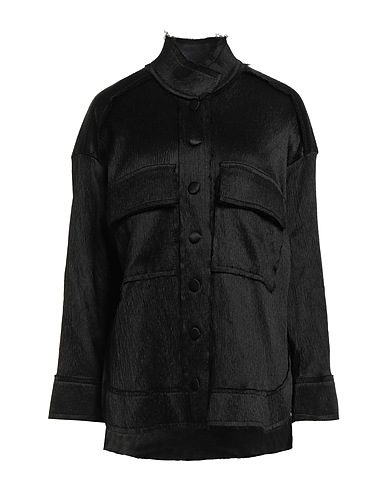 NU London Chemises et chemisiers de couleur unie BLACK 52% Viscose, 25% Lin, 22% Coton, 1% Élasthanne, Polyester