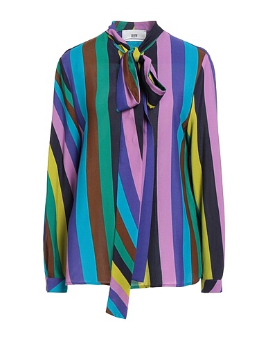 SOLOTRE Striped shirt Purple 100% Viscose