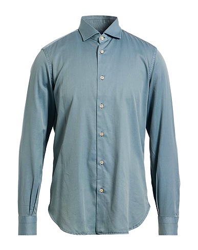 BOGLIOLI Solid colour shirt Sage green 100% Lyocell