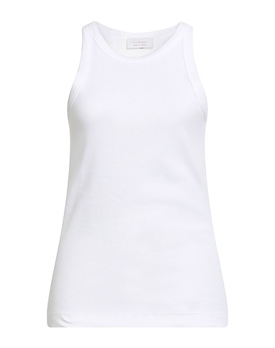 RICH&ROYAL Tank top White 96% Organic cotton, 4% Elastane