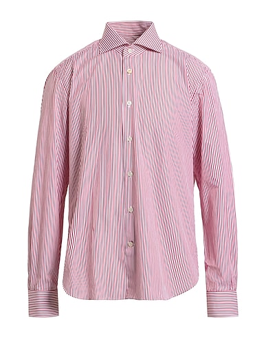 KITON Camicia a righe Rosso 100% Cotone
