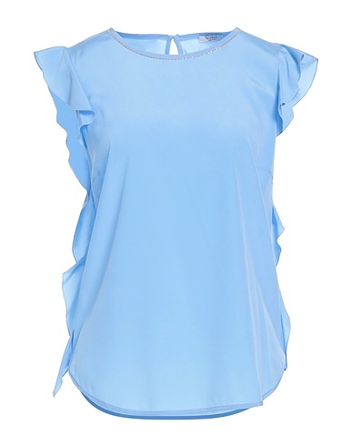 PESERICO Top Light blue 94% Silk, 6% Elastane