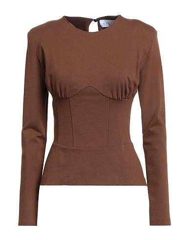GAëLLE Paris Top Brown 65% Viscose, 30% Polyamide, 5% Elastane
