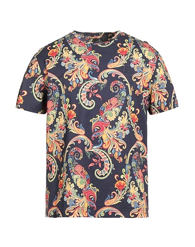 ETRO T-shirt Navy 100% Cotton