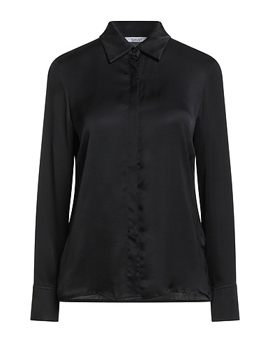 GAUDÌ Solid color shirts & blouses Black 100% Viscose
